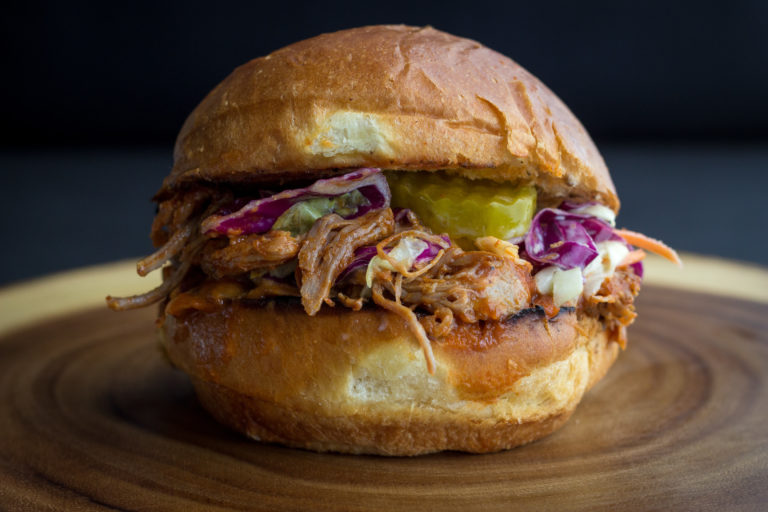 Sweet & Tangy BBQ Pork Sandwiches {Paleo option}